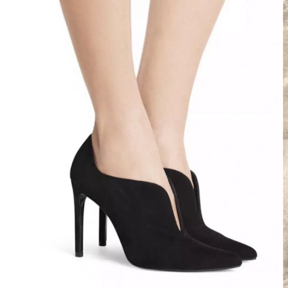 Stuart Weitzman Black Suede Rhythm Boots/Booties